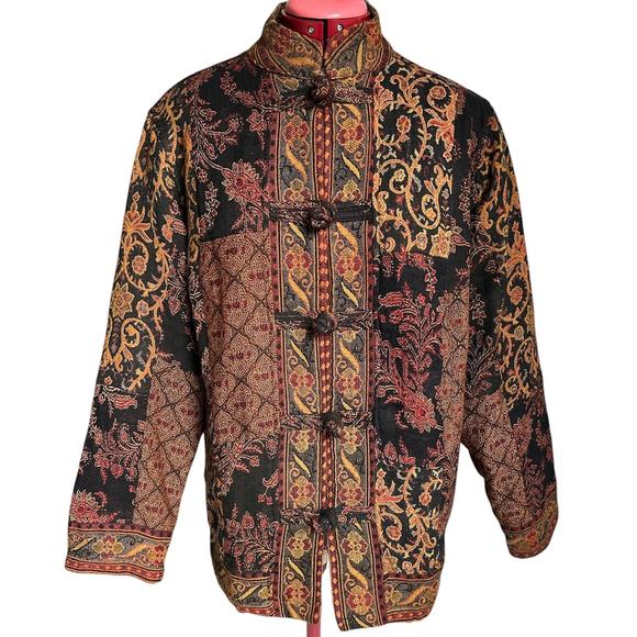 Vintage‎ White Stag Womens Size Medium 8/10 Patchwork Indian Tapestry Jacket - Picture 1 of 6